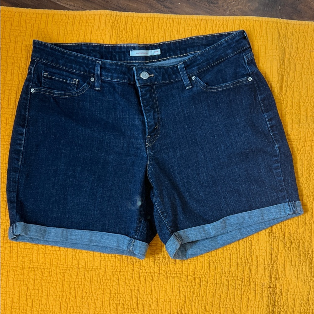 Levi's Dark Indigo Women's Jean Shorts